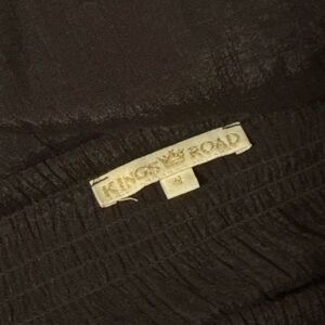 Kings Road Black Strapless Dress